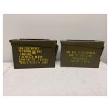 (2)-Metal Ammo Cans