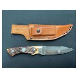Remington Knife w/Sheath & Stone