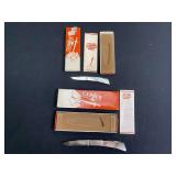 (2)-Gerber Silver Knight Black Pearl Knives