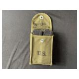 (4)-Cal .30 M-1 Carbine 30-Round Magazines w/Pouch