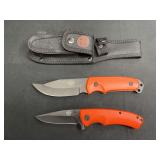 40th Anniversary Rocky Mountain Elk Foundation 2-Knife Set w/Sheath