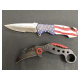 (2)-Misc. Lockback Folder Knives