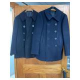 (2)-US Navy Overcoats