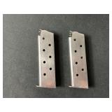 (2)-Colt Cal .45 Auto 8-Round Magazines