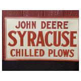 John Deere Syracuse Chilled Plows SST Sign