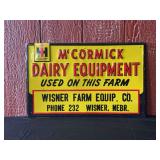 IH McCormick Dairy Equipment SST Sign