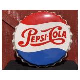 Pepsi-Cola Bottle Cap SST Sign