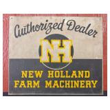 New Holland Farm Machinery Authorized Dealer SST Sign