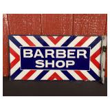Barber Shop Porcelain Flange Sign