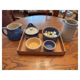 Collection of Stoneware Kitchenware