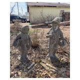 Pair of Figural Garden Statues