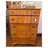 Five-Drawer Wood Chest of Drawers