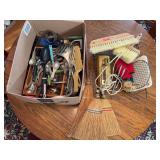 Assorted Kitchenware and Cleaning Supplies