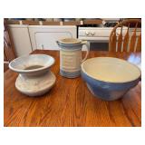Three Piece Stoneware Pottery Assortment
