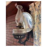 Clear Glass Kerosene Lamp with Reflector
