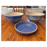 Three Piece Stoneware Bowl Assortment