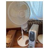 Lasko Stand Fan and Pelonis Heater