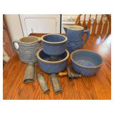 Blue Pottery Stoneware Kitchenware Collection