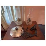 Assorted Kerosene Lamp Components and Hardware