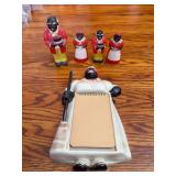 Black Americana Figural Memo Holders and Salt & Pepper Shakers