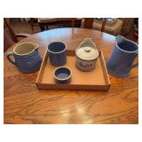 Assorted Stoneware Kitchenware Set