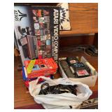 Atari Video Computer System CX-2600A Box with Game Boxes, Some Games and Accessories