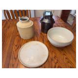 Assorted Stoneware Collection and Union 76 Container