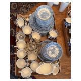 Salem China Co. English Village Pattern Dinnerware Set
