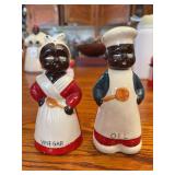 Black Americana Oil and Vinegar Shaker Set, Japan