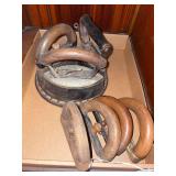 Set of Four Sad Irons with Detachable Handles