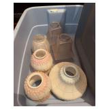 Assorted Glass Lamp Shades