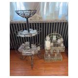 Assorted Apothecary Jars and Vessels on Metal Stands