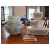 Pyrex Friendship Pattern Bowl and Casserole Set