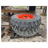 Pair of SAT II 23 Super All Traction II Tractor Tires 14.9-28