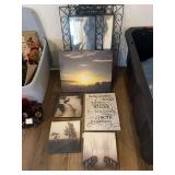 Decorative Mirrors and Assorted Wall Art