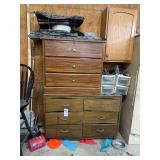 Contents of Drawers: Power Washer, Hardware, and Accessories