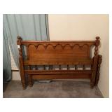 Wood Bed Frame with Headboard