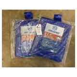 Lot of (2) Providence 8 x 10 ft. Poly Tarps