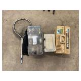 Assorted Fishing Tackle Boxes and Net