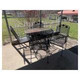 Outdoor Metal Table and Chair Set