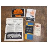 (5) Studebaker Sales Literature