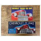 (2) 1941 + 1942 Chevrolet Sales Literature