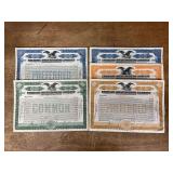 (5) Emerson-Brantingham Stock Certificates