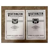 (2) 1917 Worthington Pump + Machinery Corp Bulletins