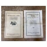 (2) Galloway Engine Instruction Books
