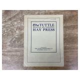 Tuttle Motor Press Co. Hay Press Catalog
