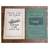 (2) Stanley Motor Carriage Co. Steam Car Literature