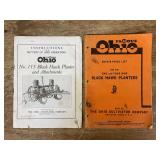 (2) Ohio Cultivator Co. Black Hawk Planter Manuals