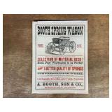 A. Booth, Son & Co. Wagon Advertisement