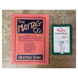 (2) Maytag Catalog + Laundry Manual